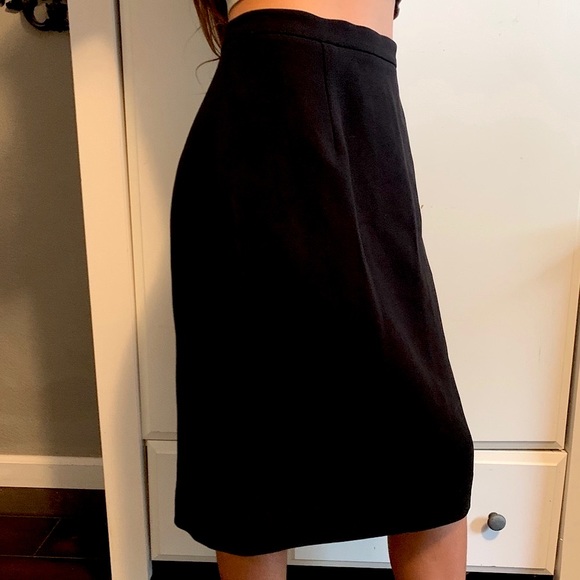 Bottega Veneta Black Midi Pencil Skirt - Picture 6 of 6